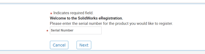 SOLIDWORKS Register My Products Serial