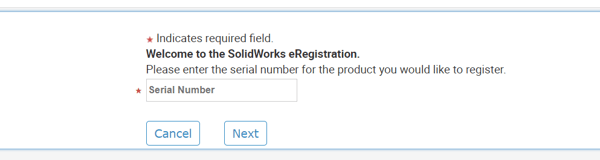 SOLIDWORKS programos registracija