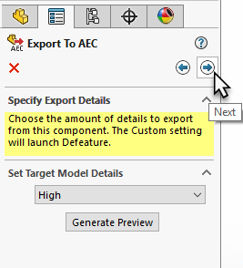 SOLIDWORKS Export to AEC type-2