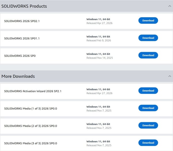 SOLIDWORKS Downloads