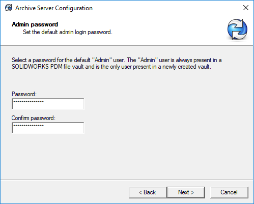 Archive Server Admin password